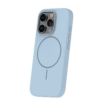 Nakładka Silicone Thin Mag do iPhone 14 6,1" jasnoniebieska
