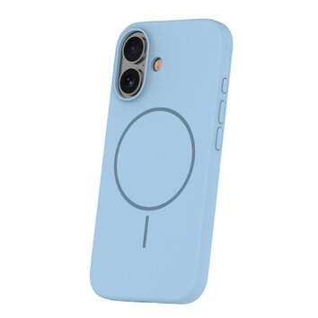 Nakładka Silicone Thin Mag do iPhone 16 Plus 6,7" jasnoniebieska