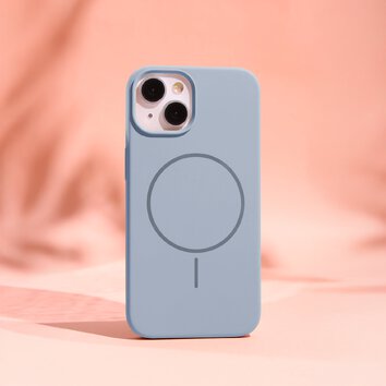Nakładka Silicone Thin Mag do iPhone 16 Plus 6,7" jasnoniebieska