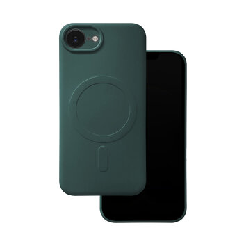 Nakładka Simple Color Mag do iPhone 16e ciemnozielona