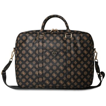 Guess torba Computer Bag Peony Front Pocket & Zipper Triangle Logo do laptopa 16" czarna