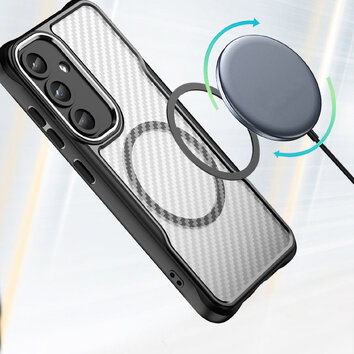 Nakładka Defender Carbon Mag do Samsung Galaxy S24 czarna