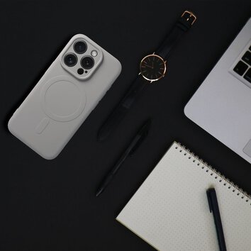 Futera Silicone Mag Cover kompatybilny z MagSafe do IPHONE 15 PRO tytanowy szary