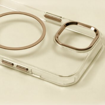 Nakładka Clear Thin Mag do iPhone 14 Pro 6,1" złota