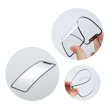 Szkło hybrydowe Bestsuit Flexible 5D Full Glue do Samsung Galaxy Note 10 czarny (Hot Bending) - działający czytnik