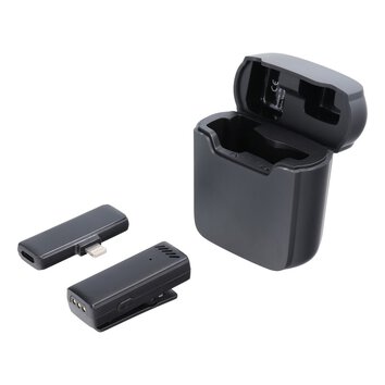 Mikrofon bezprzewodowy krawatowy dla iPhone Lightning 8-pin z etui adujcym S11