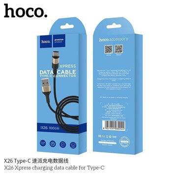 HOCO kabel USB do Typ C Xpress X26 czarno-złoty
