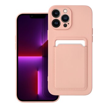 Futerał CARD CASE do IPHONE 13 Pro Max różowy