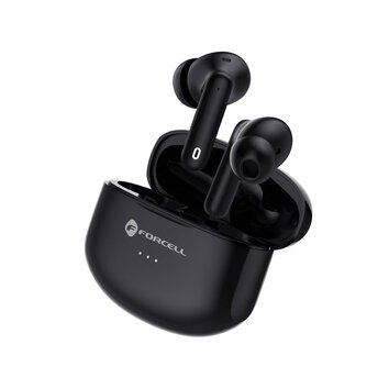 FORCELL F-AUDIO suchawki bezprzewodowe / bluetooth stereo TWS CLEAR Sound czarne