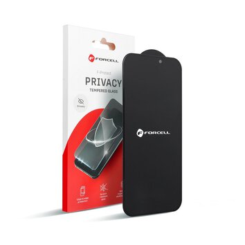 Szkło Hartowane Forcell Privacy Glass - do Iphone 15 Plus czarny