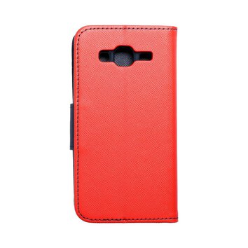 Kabura Fancy Book do  SAMSUNG Galaxy J3/J3 2016 czerwony/granatowy