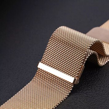 DUX DUCIS pasek MILANESE magnetyczny ze stali nierdzewnej 20 mm zoty