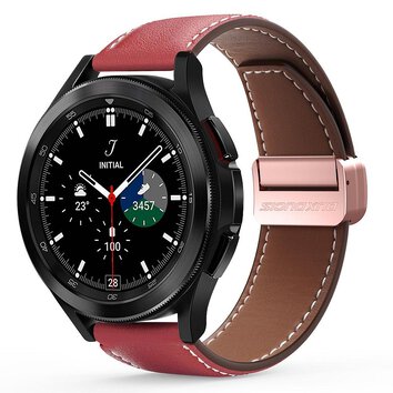 DUX DUCIS pasek YA skrzany 22 mm czerwony