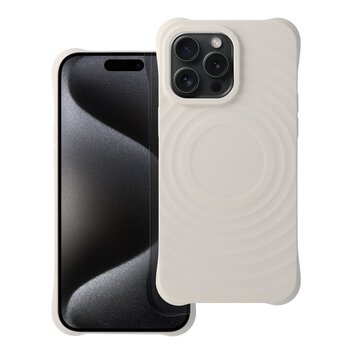 Silicone Zephyr Mag Cover kompatybilny z MagSafe do IPHONE 15 PLUS biay