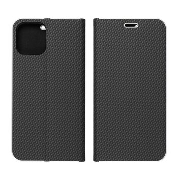 Kabura LUNA Book Carbon do IPHONE 12 / 12 PRO czarny