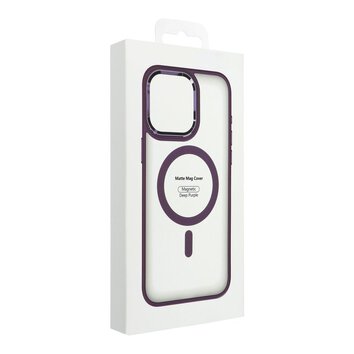 Futera Matte Mag Cover kompatybilny z MagSafe do IPHONE 15 PLUS fioletowy