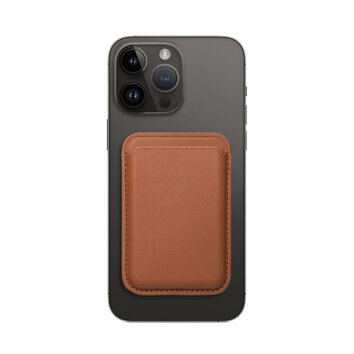 Portfel magnetyczny Leather Mag Wallet brzowy