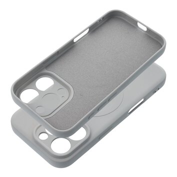 Futerał SILICONE MAG COVER kompatybilny z MagSafe do IPHONE 16 Pro tytanowy