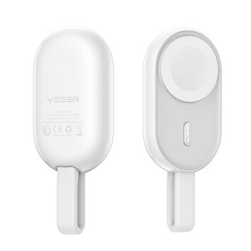 VEGER powerbank 1200 mAh do zegarka kompatybilny z Apple Watch Pomme (W0102) biay
