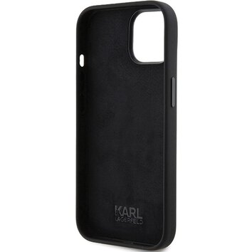 Oryginalne Etui KARL LAGERFELD Hardcase KLHCP15MSDHKCNK do iPhone 15 Plus (Silicone KC / czarny)