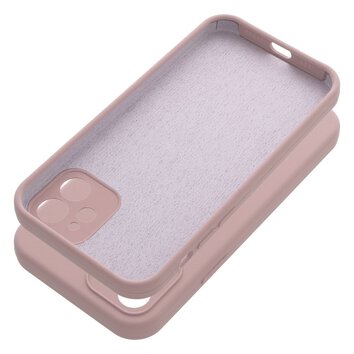 Futerał SILICONE 2mm do IPHONE 12 pudrowy róż