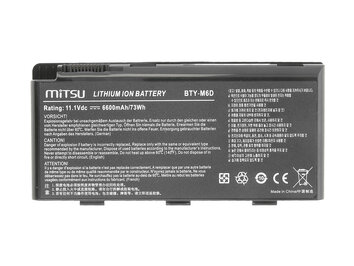 Bateria Mitsu do MSI GT660, GT780, GX780