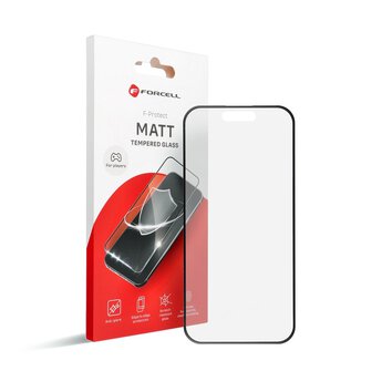 Szkło Hartowane Forcell Matt Glass - do Iphone 13 czarny
