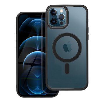 Futera COLOR EDGE MAG COVER kompatybilny z MagSafe do IPHONE 12 Pro Max czarny