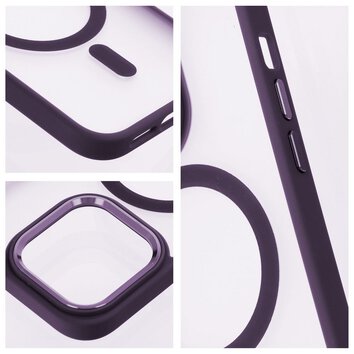 Futera Matte Mag Cover kompatybilny z MagSafe do IPHONE 15 PLUS fioletowy