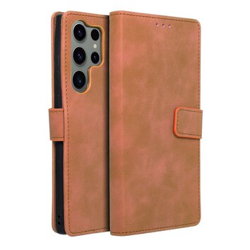 Kabura TENDER Book do SAMSUNG S23 Ultra brzowy