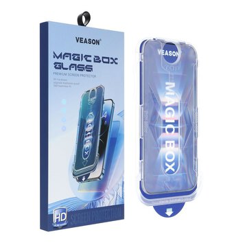 Szko Hartowane 6D Pro Veason Easy-Install Glass - do Iphone 15 Plus czarny