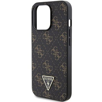 GUESS futera do IPHONE 14 Pro GUHCP14LPG4GPK (4G Triangle Metal Logo) czarny