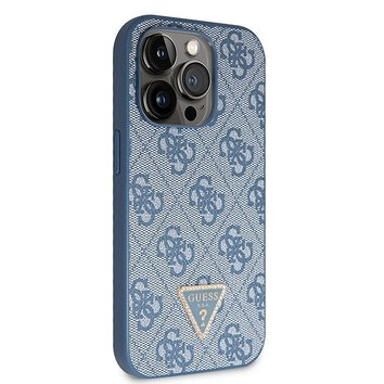GUESS futera do IPHONE 14 Pro GUHCP14LP4TDSCPB (Crossbody 4G Metal Logo) niebieski