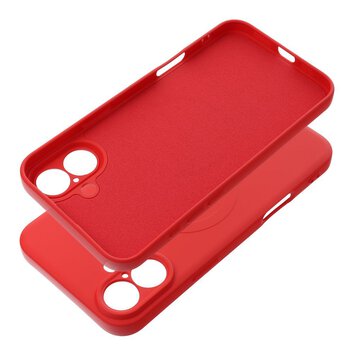 Futerał SILICONE MAG COVER kompatybilny z MagSafe do IPHONE 16 Plus czerwony