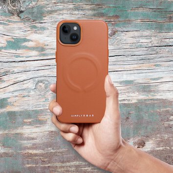 Futera Roar Leather Mag Case kompatybilny z MagSafe - do iPhone 15 Plus Brzowy
