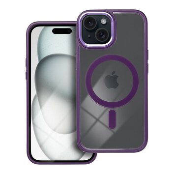 Futera Color Edge Mag Cover kompatybilny z MagSafe do IPHONE 15 fioletowy