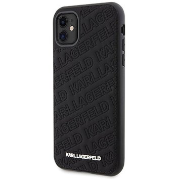 Oryginalne Etui KARL LAGERFELD Hardcase KLHCN61PQKPMK do iPhone 11 (Quilted K Pattern / czarny)