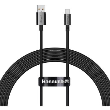 BASEUS kabel USB A do Typ C PD 6A 100W P10320102114-02 2 m czarny