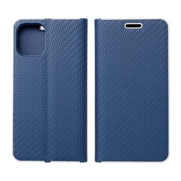 Kabura LUNA Book Carbon do SAMSUNG A21s niebieski