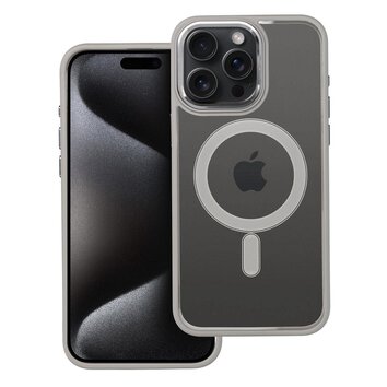 Futera Color Edge Mag Cover kompatybilny z MagSafe do IPHONE 15 PRO MAX tytanowy szary