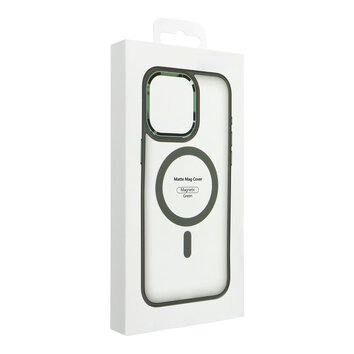 Futerał MATTE MAG COVER kompatybilny z MagSafe do IPHONE 16 Pro zielony