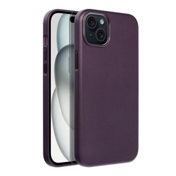 Leather Mag Cover kompatybilne z MagSafe do IPHONE 15 PLUS ciemny fioletowy