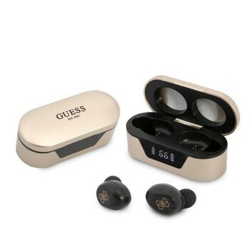 Suchawki bezprzewodowe / bluetooth Stereo TWS GUESS Digital BT5 Classic + stacja dokujca / zoty (GUTWST31ED)