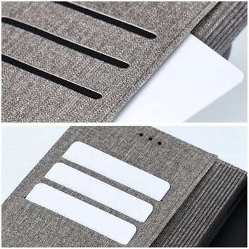 Kabura GOMMA Book do XIAOMI Redmi 13C / POCO C65 szary