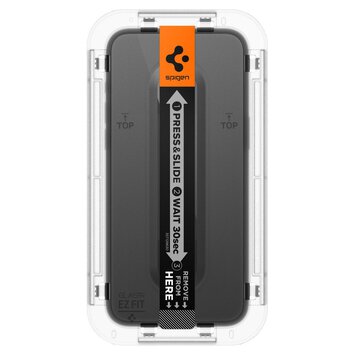 SZKŁO HARTOWANE SPIGEN GLAS.TR ”EZ FIT” FC 2-PACK IPHONE 15 BLACK