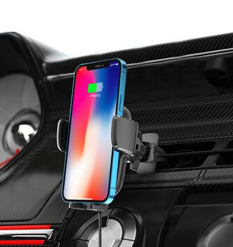 TECH-PROTECT X05 VENT CAR MOUNT WIRELESS CHARGER 15W BLACK