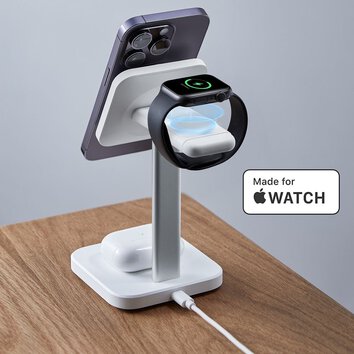 ESR HALOLOCK 3IN1 WATCH MAGNETIC MAGSAFE WIRELESS CHARGER WHITE