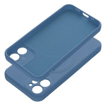 Futera SILICONE MAG COVER kompatybilny z MagSafe do IPHONE 12 niebieski