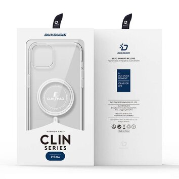 DUX DUCIS futera CLIN MAG kompatybilny z MagSafe do IPHONE 15 Pro transparentny