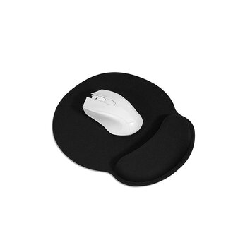 Podkładka ergonomiczna pod mysz i nadgarstek 250x230x25mm / czarny